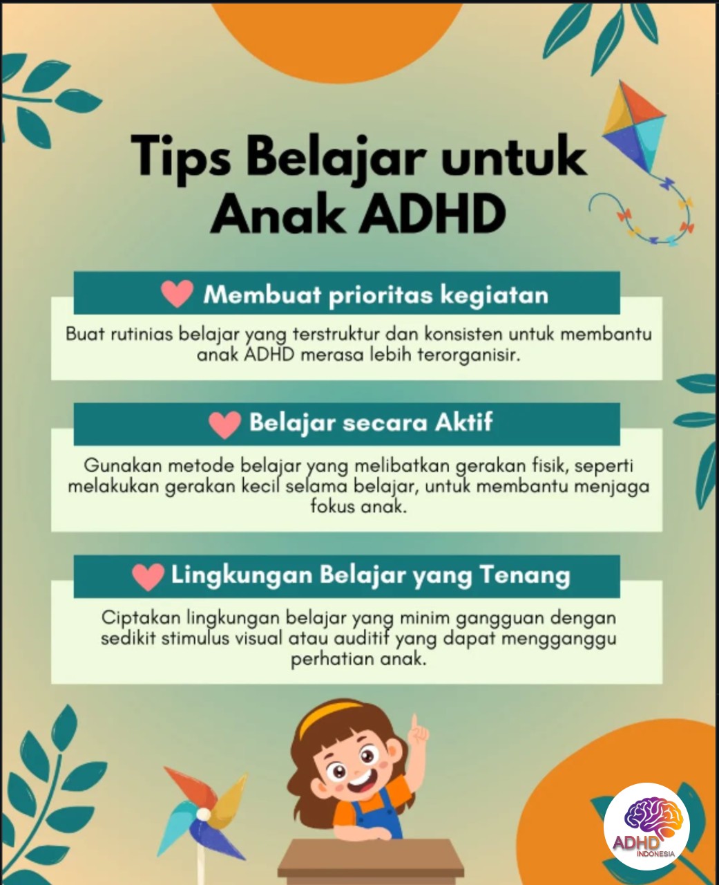 Strategi Belajar yang Cocok untuk Anak ADHD di Provinsi Kepulauan Bangka Belitung